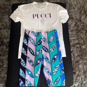Pucci tshirt and shorts